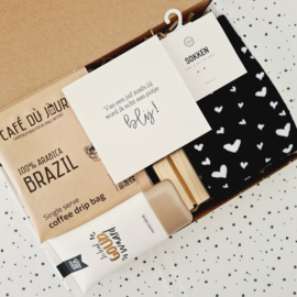 Cadeau voor de juf - Goud waard - Koffie cadeau - Brievenbus cadeau