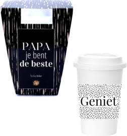 Herbruikbare To-Go beker - Papa je bent de beste
