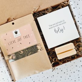 Cadeau voor de juf - Mini cadeautje - Brievenbus cadeau