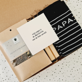 Cadeau voor vader - Mini thee momentje - Brievenbus cadeau