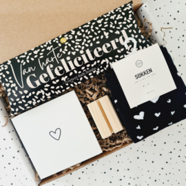 Geslaagd cadeau - Van harte gefeliciteerd - Brievenbus cadeau
