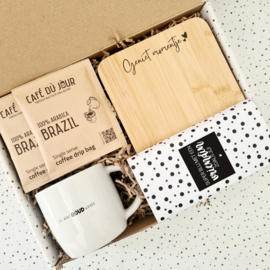 Cadeau voor vriendin - Geniet momentje - Koffie cadeau