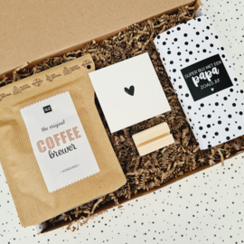 Vaderdag cadeau - Koffie en chocolade - Brievenbus cadeau