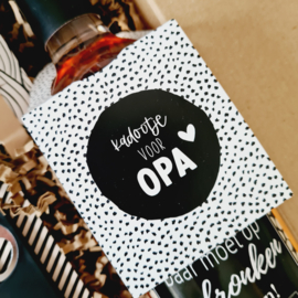 Cadeau opa - Borrelmomentje - Wijn cadeau - Cadeaupakket