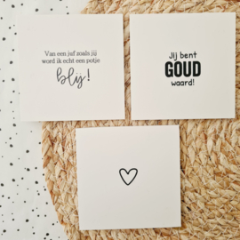 Cadeau voor de juf - Koffie cadeautje - Brievenbus cadeau