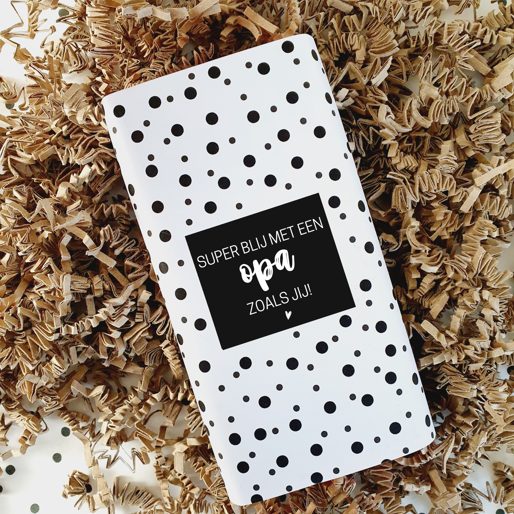 Cadeau opa - Koffie en chocolade - Brievenbus cadeau