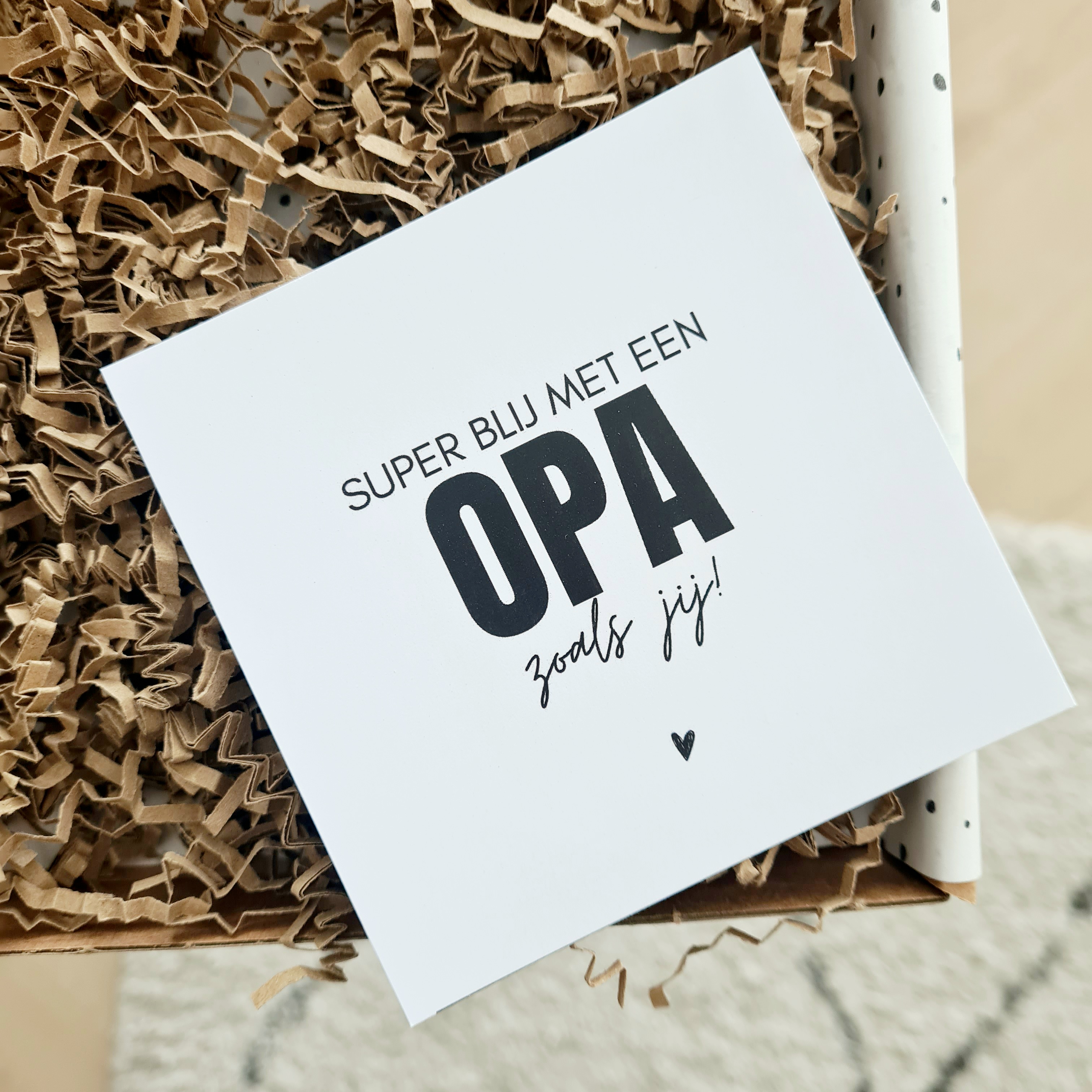 Cadeau opa - Koffie en chocolade - Brievenbus cadeau