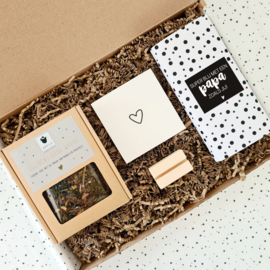 Cadeau voor vader - Thee en chocolade - Brievenbus cadeau