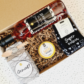 Moederdag cadeau - Borrel momentje - Wijn cadeau