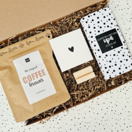 Vaderdag cadeau - Koffie en chocolade - Brievenbus cadeau