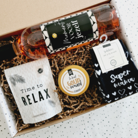 Cadeau moeder - Time to relax - Wijn cadeau - Cadeaupakket