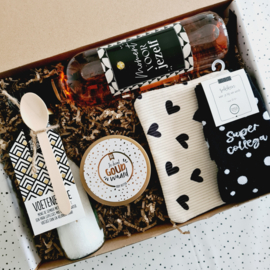 Cadeau collega - Jij bent goud waard - Wijn cadeau - Cadeaupakket