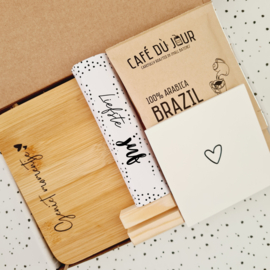 Cadeau voor de juf - Koffie momentje - Brievenbus cadeau