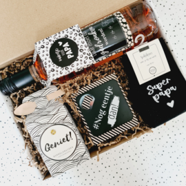 Vaderdag cadeau - Borrelmomentje - Wijn cadeau - Cadeaupakket