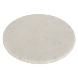 Snijplank marmer rond wit