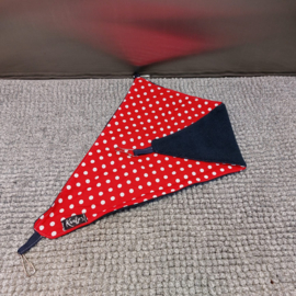 Hangmat Driehoek: Rood Stippen / Donker Blauw