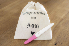 Zwangerschapstest bewaartasje