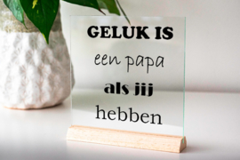 Glasplaatje geluk is