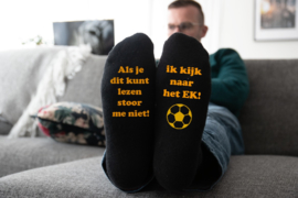 Sokken 'Ik kijk naar het EK'