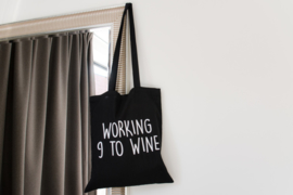Katoenen tas | Working 9 to Wine