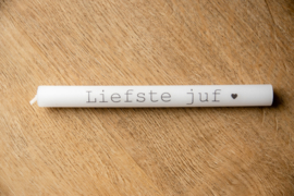 Kaars 'Liefste juf'