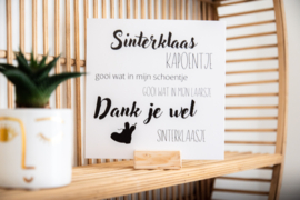 Vierkantje Sinterklaas kapoentje