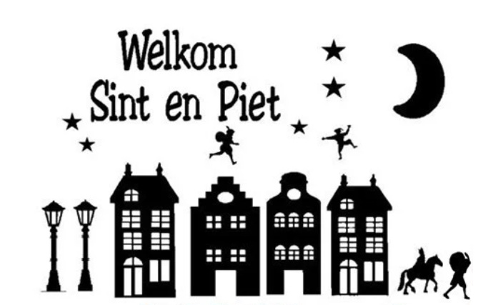Sinterklaas Raamsticker | Welkom Sint en Piet
