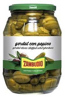 Aceitunas Zambudio - grote Gordal olijven gevuld met augurk 500 gr.