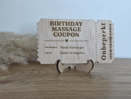 Gepersonaliseerd cadeauticket