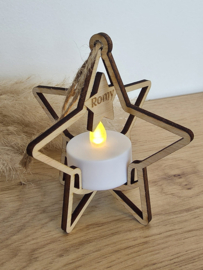 LED-theelichthouder Ster
