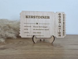 Gepersonaliseerd cadeauticket