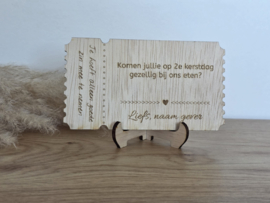 Gepersonaliseerd cadeauticket