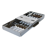 P+ Push Bar Instrumenten Tray - 5 instrumenten WIT /per tray