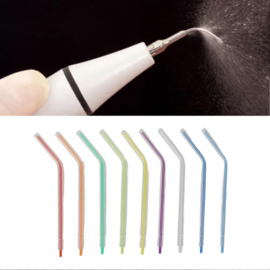 Lucht / Water Syringe tips - kleurassortiment /250st