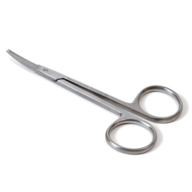 Iris schaar gebogen tip 9,5cm