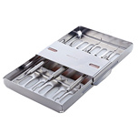 P+ Push Bar Instrumenten Tray - 7 instrumenten WIT /per tray