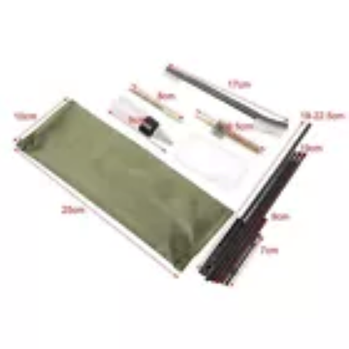 10 Piece .22 22LR .223 556 5.56mm Rifle/Gun/Pistol Cleaning Kit