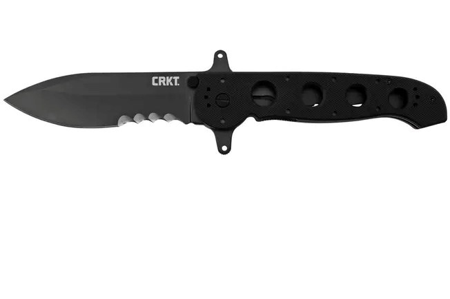 CRKT M21-14SFG, 1.4116 staal, zwart G10, Veff Serrations, tactisch zakmes