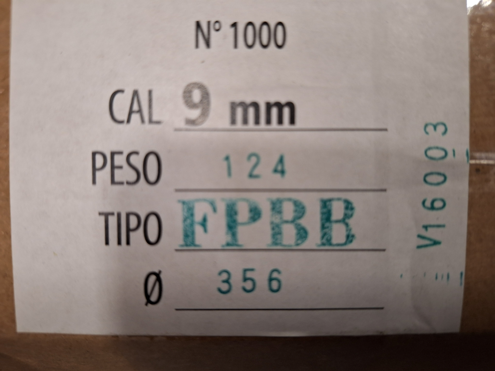 Northwest Palla Cal 9 mm 124gr FP BB