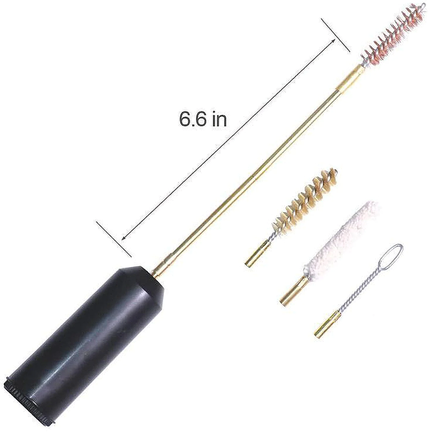 Blister: Pocket cleaning kit with brass rod 2pcs (1 rotating + 1 fix) – 3 brushes – loop cleaner