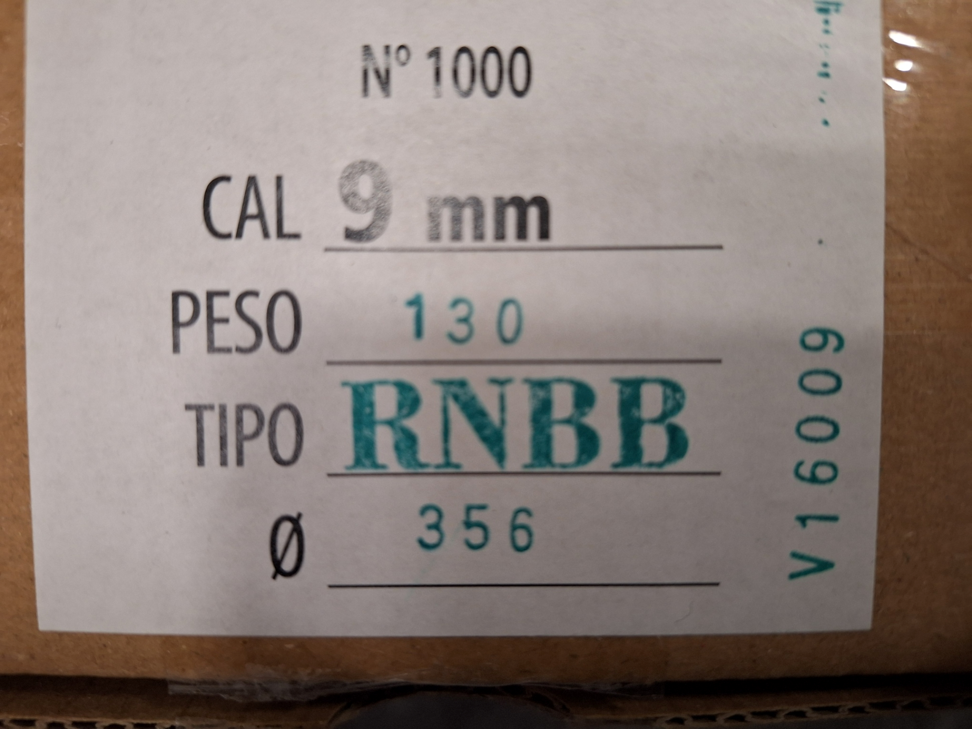 Northwest Palla Cal 9 Mm Gr 130gr RN BB