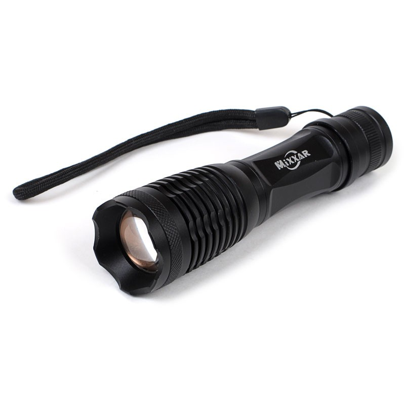 Cree zaklamp XML T6 High Power Led 2000 Lumen - Zwart