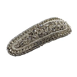 Glimmer - Beaded Snap Clip (Silver)