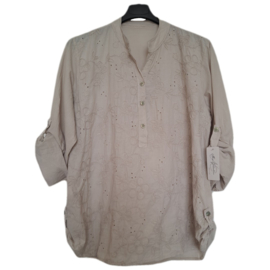beige blouse