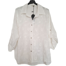 witte blouse