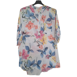 Blouse met print wit