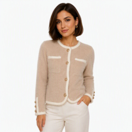 jasje-vest ecru beige