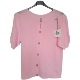 Roze vestje met korte mouwen