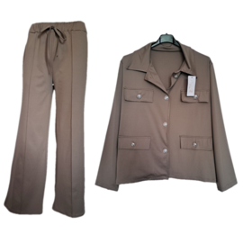 2-delig pak taupe