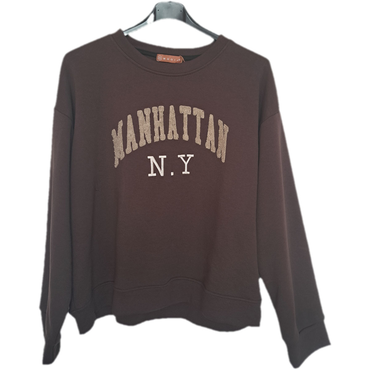 Sweater Manhatten donkerbruin